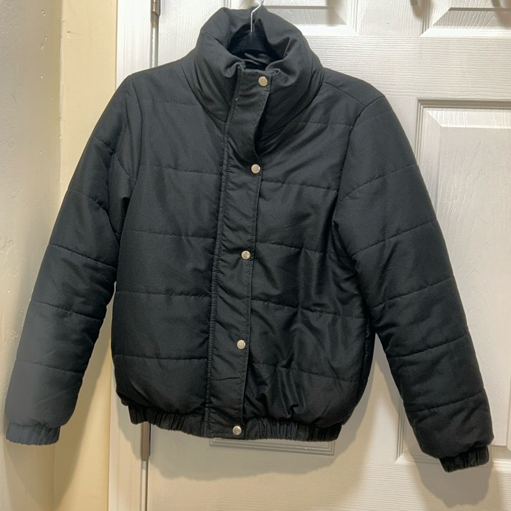 Nasty Gal Women’s Jacket Zip & Snap Black Size US 6